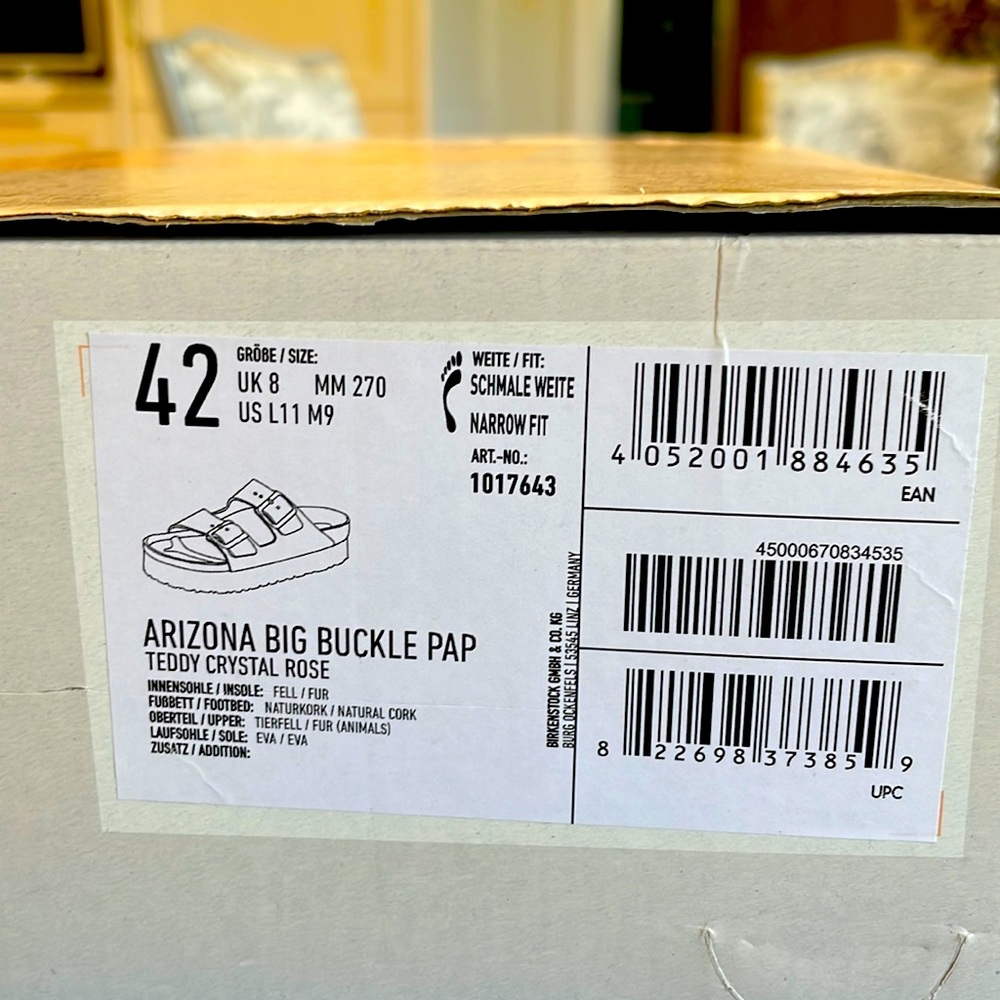 Birkenstock size 11 Womens Arizona Big Buckle slides